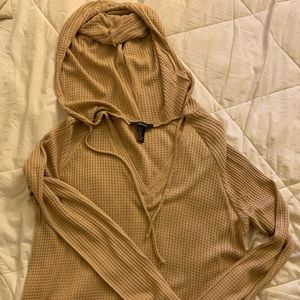 Forever 21 Waffle knit long sleeve top